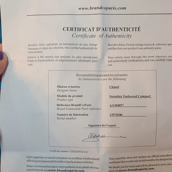 Chanel Sweater Embossed Compact Wallet - Picture 3 of 16